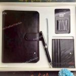 Mont Blanc Black Notebook & Matte Fountain pen Gift set